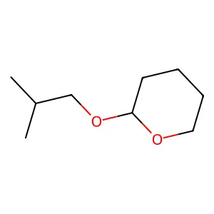 Tetrahydro-2-(2-methylpropoxy)-2H-pyran structure