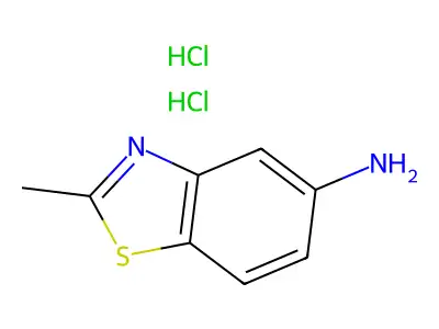 Benzothiazole, 5-amino-2-methyl-, dihydrochloride structure
