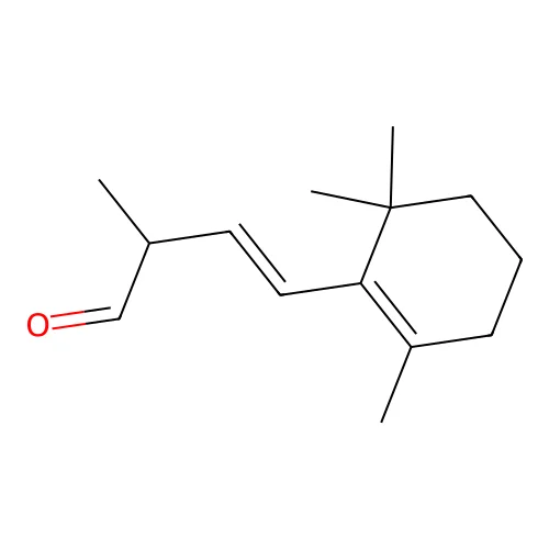 2-Methyl-4-(2,6,6-trimethylcyclohex-1-en-1-yl)but-3-enal structure