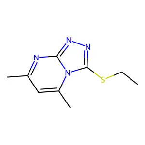 3-Ethylsulfanyl-5,7-dimethyl-[1,2,4]triazolo[4,3-a]pyrimidine structure