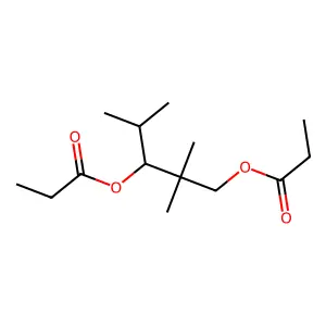 2,2,4-Trimethylpentane-1,3-diyl dipropionate structure