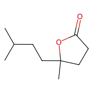 Dihydro-5-methyl-5-(3-methylbutyl)furan-2(3H)-one structure