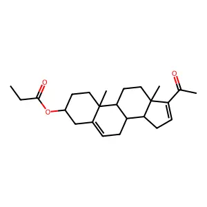 3beta-Hydroxypregna-5,16-dien-20-one 3-propionate structure