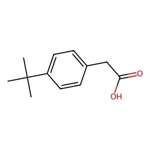 Benzeneacetic acid, 4-(1,1-dimethylethyl)- structure