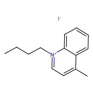 Quinolinium, 1-butyl-4-methyl-, iodide (1:1) structure