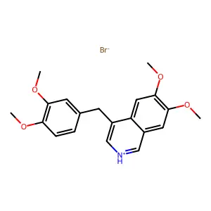Isoquinoline, 6,7-dimethoxy-4-(3,4-dimethoxybenzyl)-, hydrobromide structure