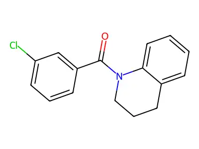 (3-chlorophenyl)(3,4-dihydroquinolin-1(2H)-yl)methanone structure