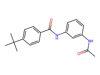 N-(3-acetamidophenyl)-4-tert-butylbenzamide structure