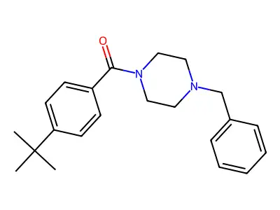 4-(Tert-butyl)phenyl 4-benzylpiperazinyl ketone structure