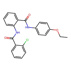 2-[(2-chlorobenzoyl)amino]-N-(4-ethoxyphenyl)benzamide structure