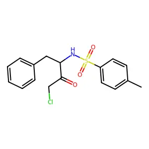 N-(3-Chloro-2-oxo-1-(phenylmethyl)propyl)-4-methylbenzenesulfonamide structure