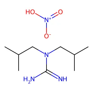 Guanidine, 1,1-diisobutyl-, nitrate structure