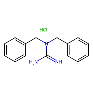 Guanidine, 1,1-dibenzyl-, hydrochloride structure