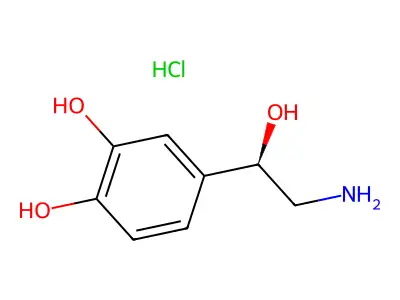 (-)-Arterenol hydrochloride structure