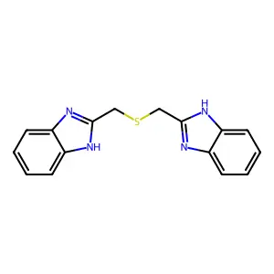 2,2'-(Thiobis(methylene))bis-1H-benzimidazole structure
