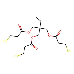 Trimethylolpropane tris(3-mercaptopropionate) structure