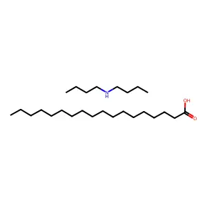 Octadecanoic acid, compd. with N-butyl-1-butanamine (1:1) structure