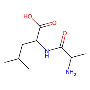 L-Alanyl-L-leucine structure