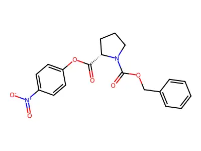 1-Benzyl 2-(4-nitrophenyl) pyrrolidine-1,2-dicarboxylate structure