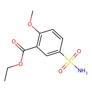 Ethyl 5-sulphamoyl-o-anisate structure