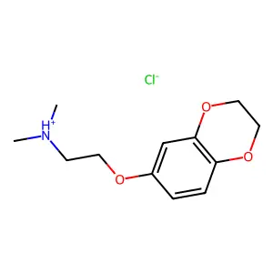 Ethylamine, 2-(1,4-benzodioxan-6-yloxy)-N,N-dimethyl-, hydrochloride structure