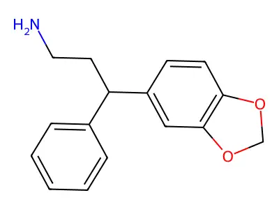 (3S)-3-(1,3-benzodioxol-5-yl)-3-phenylpropan-1-amine structure