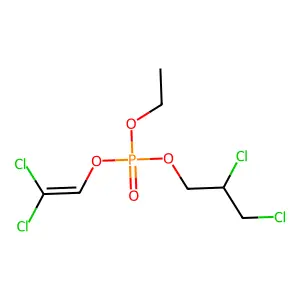 2,2-Dichloroethenyl 2,3-dichloropropyl ethyl phosphate structure