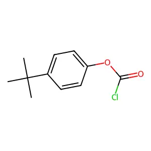 Carbonochloridic acid, 4-(1,1-dimethylethyl)phenyl ester structure