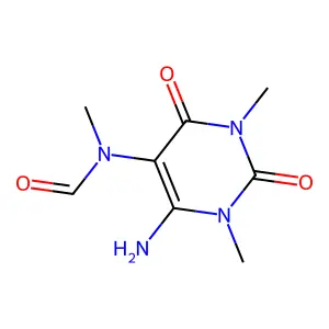 6-Amino-5-(formyl-N-methylamino)-1,3-dimethyluracil structure