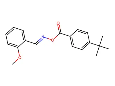 [(2-Methoxyphenyl)methylideneamino] 4-tert-butylbenzoate structure