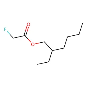 Acetic acid, fluoro-, (2-ethylhexyl) ester structure