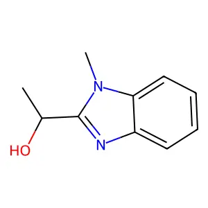 Ethanol, 1-(1-methyl-2-benzimidazolyl)- structure