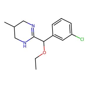 2-(4-Chloro-alpha-ethoxybenzyl)-5-methyl-3,4,5,6-tetrahydropyrimidine structure