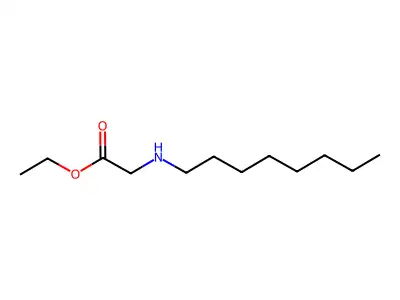 Glycine, N-octyl-, ethyl ester structure