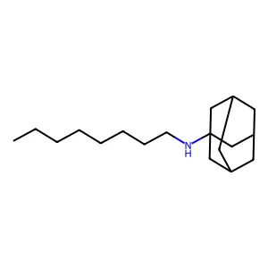N-octyladamantan-1-amine structure