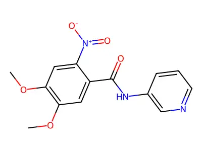 4,5-dimethoxy-2-nitro-N-(pyridin-3-yl)benzamide structure