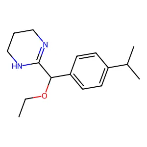 Pyrimidine, 3,4,5,6-tetrahydro-2-(alpha-ethoxy-4-isopropylbenzyl)- structure