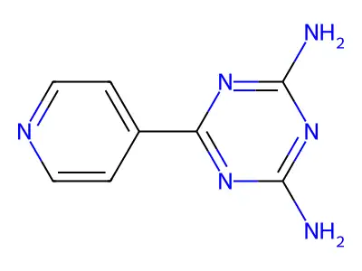 6-(4-Pyridyl)-1,3,5-triazine-2,4-diamine structure