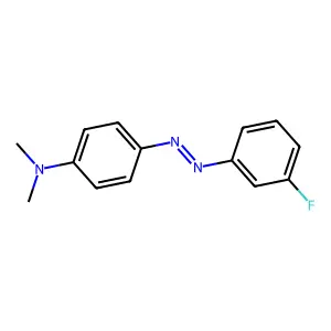 4-[2-(3-Fluorophenyl)diazenyl]-N,N-dimethylbenzenamine structure