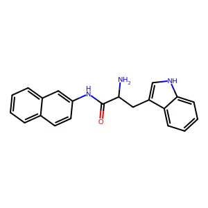 (S)-alpha-Amino-N-2-naphthyl-1H-indole-3-propionamide structure