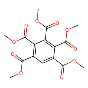 Benzenepentacarboxylic acid, pentamethyl ester structure