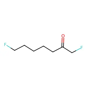 2-Heptanone, 1,7-difluoro- structure
