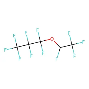 Heptafluoropropyl 1,2,2,2-tetrafluoroethyl ether structure
