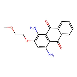 1,4-Diamino-2-(2-methoxyethoxy)anthraquinone structure