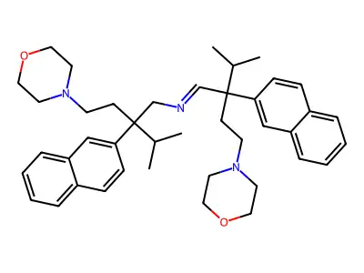 Morpholine, 4,4'-nitriloditetramethylenebis(gamma-isopropyl-gamma-(2-naphthyl)- structure