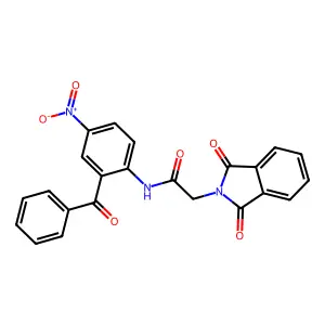 N-(2-Benzoyl-4-nitrophenyl)-1,3-dihydro-1,3-dioxo-2H-isoindole-2-acetamide structure