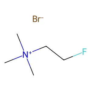 Ammonium, 2-fluoroethyltrimethyl-, bromide structure