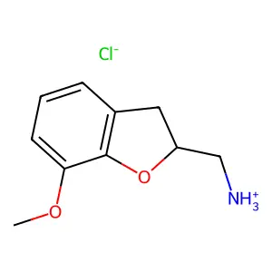 1-(7-Methoxy-2,3-dihydro-1-benzofuran-2-yl)methanamine--hydrogen chloride (1/1) structure