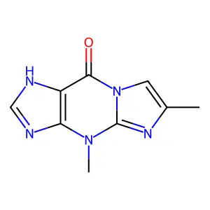 4,9-dihydro-4,6-dimethyl-9-oxo-1H-imidazo(1,2-a)purine structure
