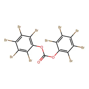 Phenol, 2,3,4,5,6-pentabromo-, 1,1'-carbonate structure